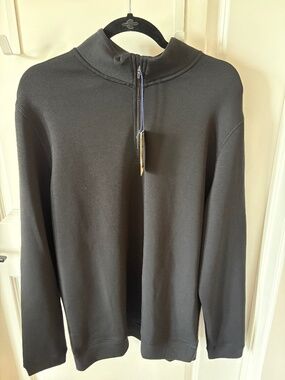 Onward Reserve Yeager Performance Quarter Zip Pullover Black Mens L NWT